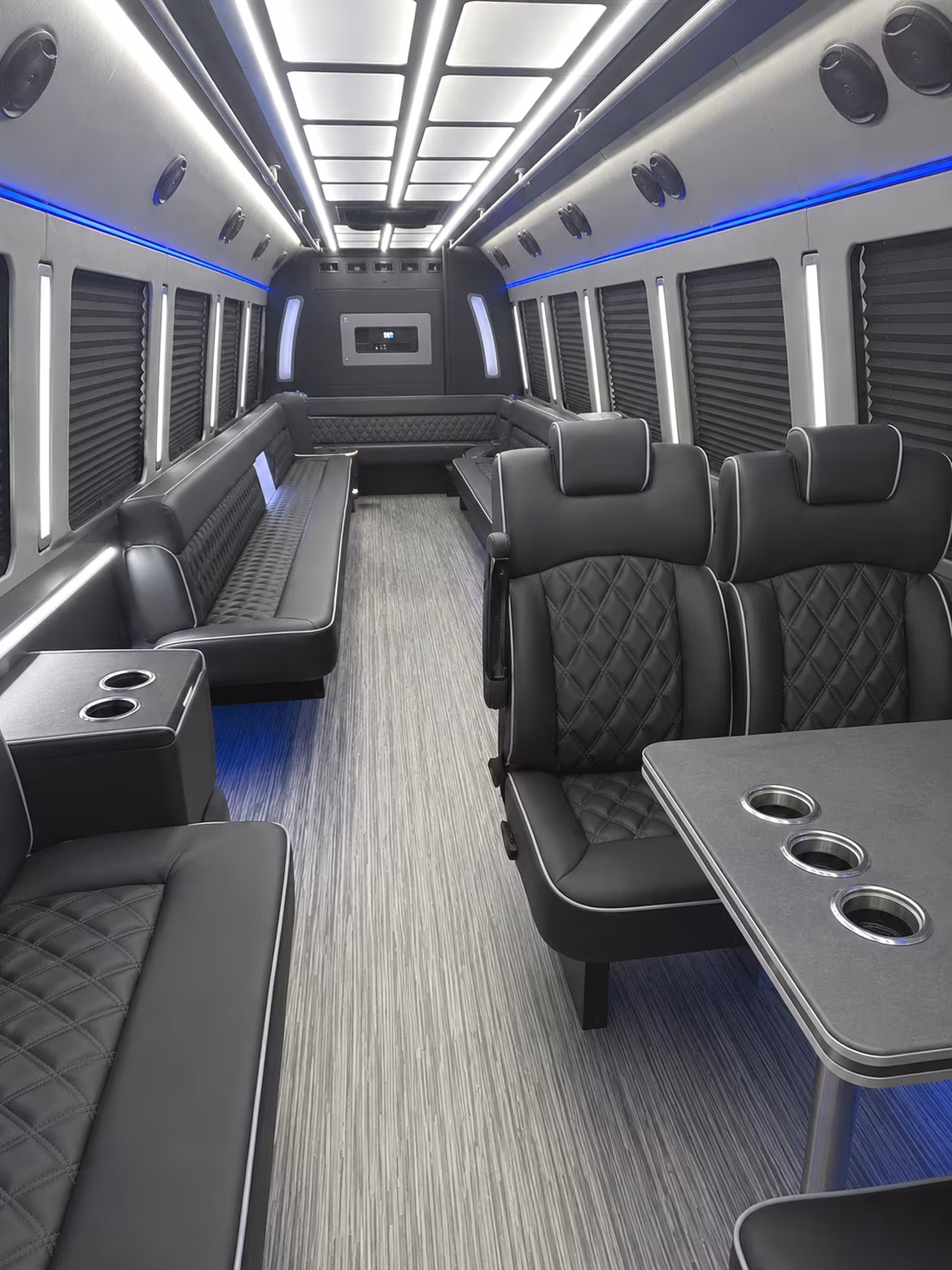 east hartford 25 passenger party bus inside