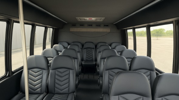 Interior of Charter Bus Company East Hartford's 15 Passenger Minibus in East Hartford