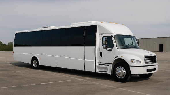Exterior of Charter Bus Company East Hartford's 25 Passenger Mini bus in East Hartford