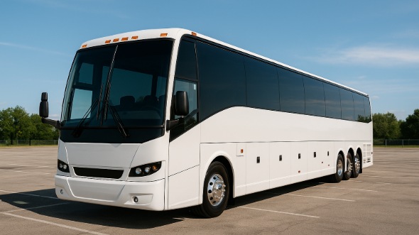 Exterior of Charter Bus Company East Hartford's 55 Passenger Charter Bus in East Hartford