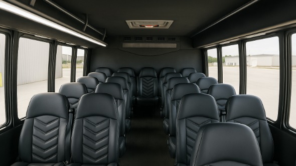 east hartford 18 passenger minibus inside