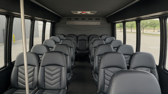 east hartford 20 passenger minibus inside