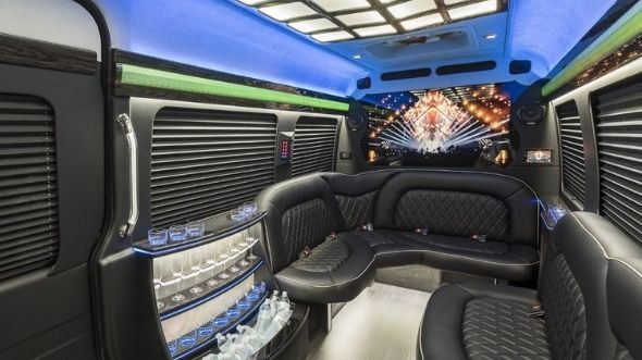 east hartford sprinter limo rental interior