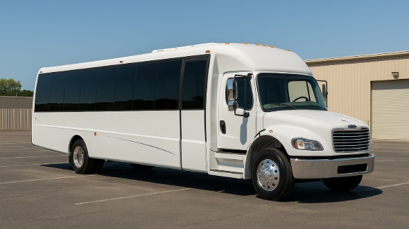 Exterior of Charter Bus Company East Hartford's Party Bus in East Hartford