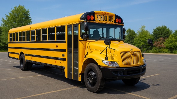 Exterior of Charter Bus Company East Hartford's School Bus in East Hartford