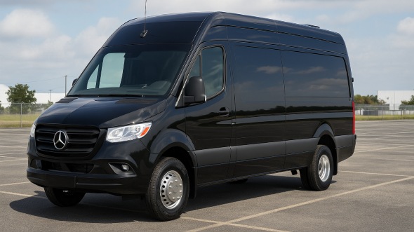 Exterior of Charter Bus Company East Hartford's Sprinter Limo in East Hartford
